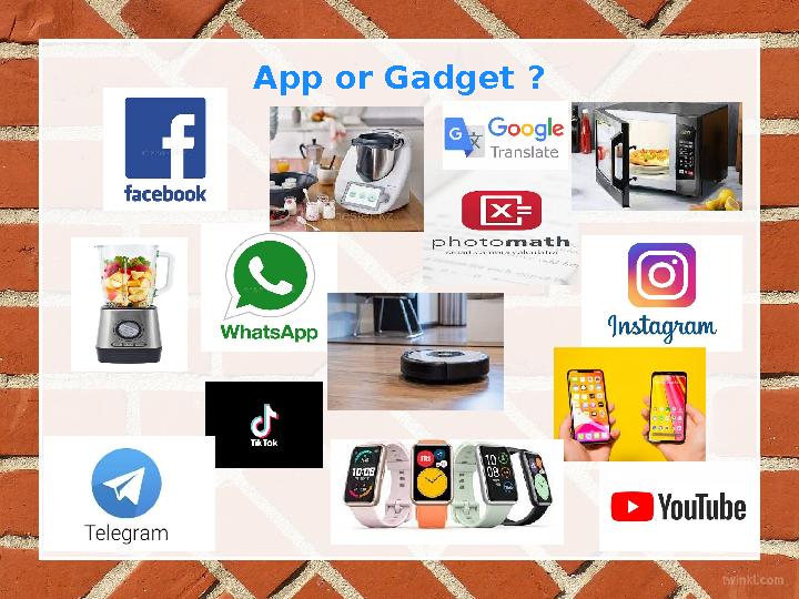 App or Gadget ?