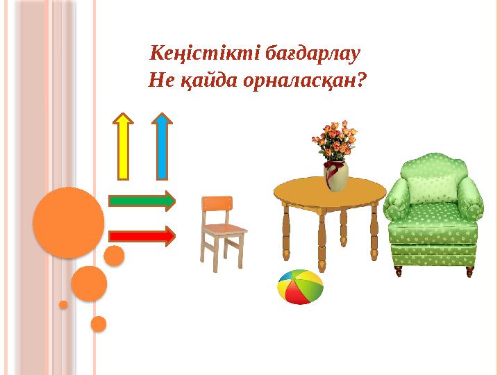 Кеңістікті бағдарлау Не қайда орналасқан?