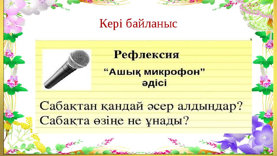 Кері байланыс