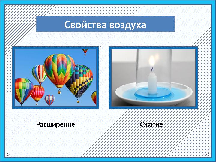 Свойства воздуха Расширение Сжатие