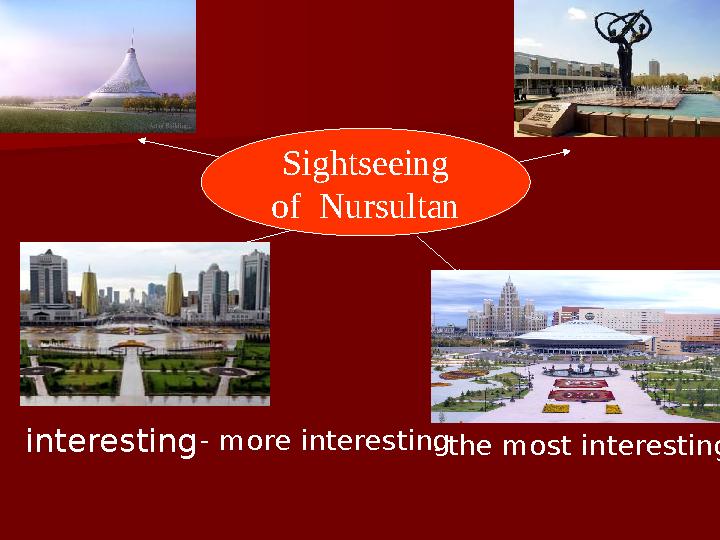 Sightseeing of Nursultan interesting - more interesting - the most interesting