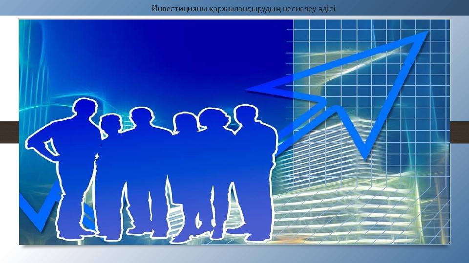 Инвестицияны қаржыландырудың несиелеу әдісі