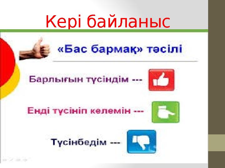 Кері байланыс