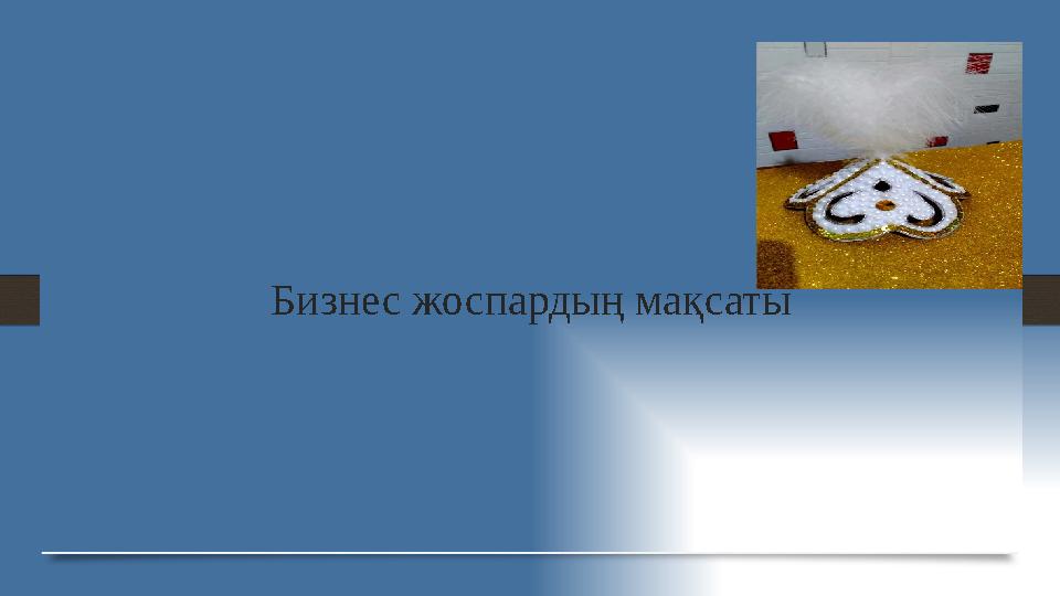 Бизнес жоспардың мақсаты