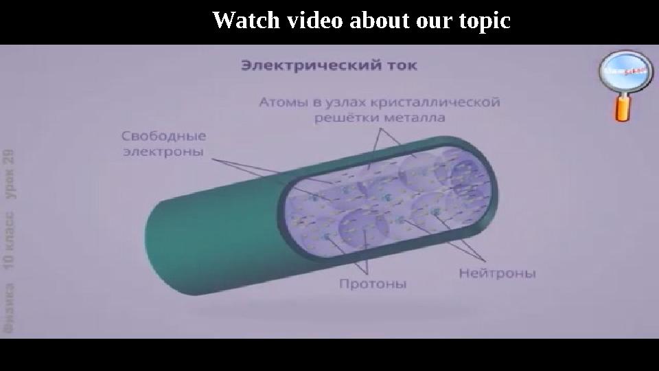 Watch video about our topic