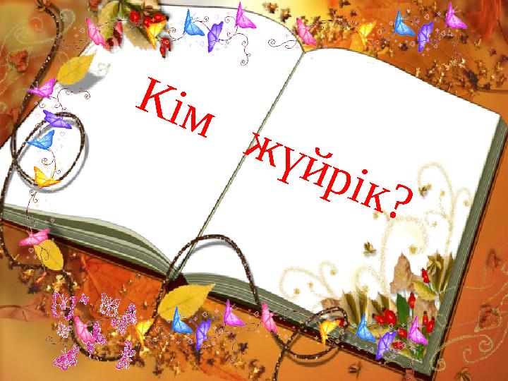 К і м ж ү й р і к ?