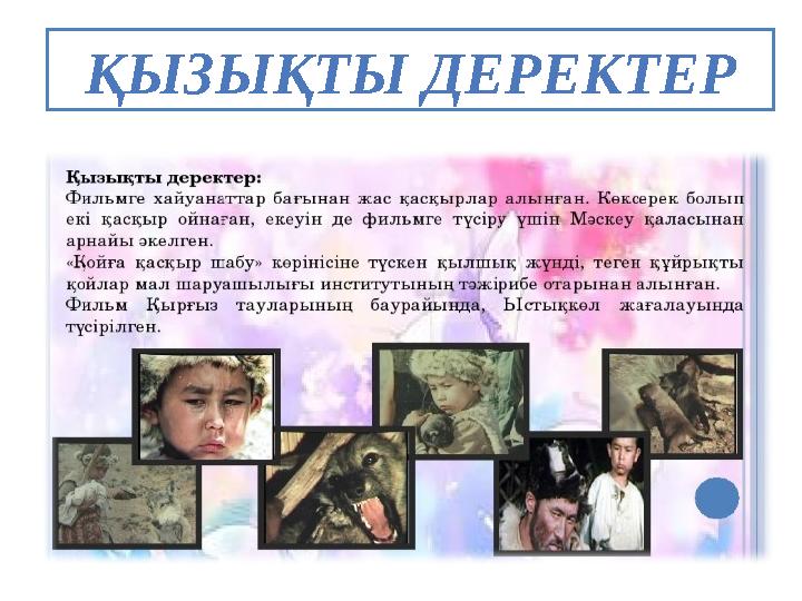 ҚЫЗЫҚТЫ ДЕРЕКТЕР