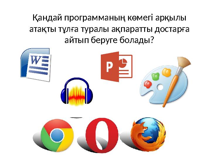 Қандай программаның көмегі арқылы атақты тұлға туралы ақпаратты достарға айтып беруге болады?