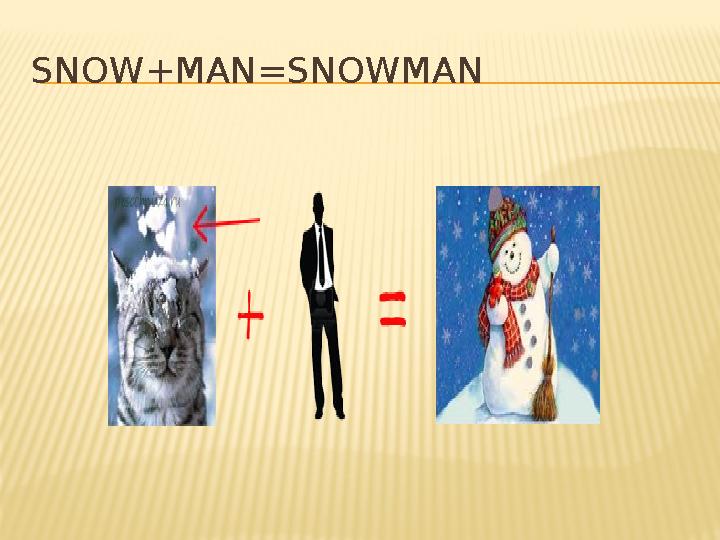 SNOW+MAN=SNOWMAN