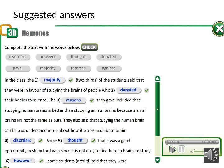 Suggested answers