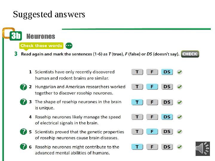 Suggested answers