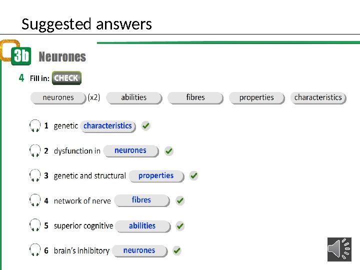 Suggested answers