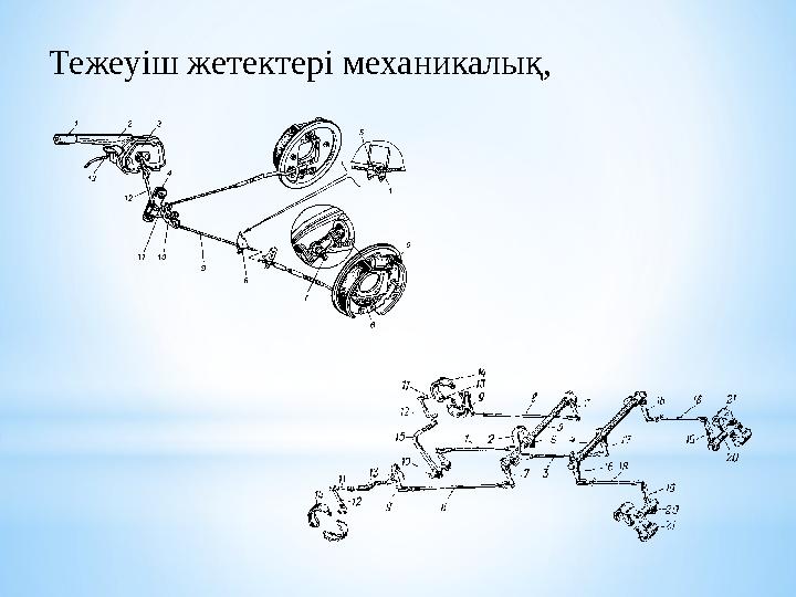 Тежеуіш жетектері механикалық,
