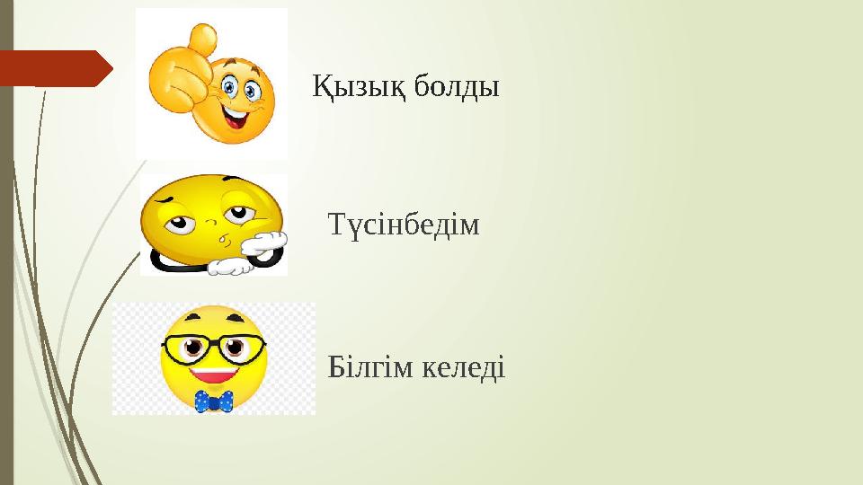 Қызық болды Түсінбедім Білгім келеді