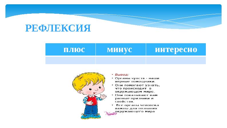 РЕФЛЕКСИЯ плюс минус интересно