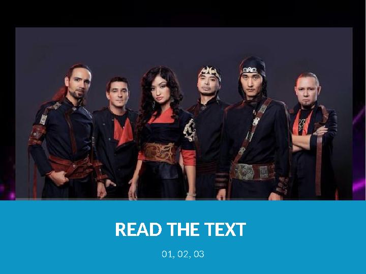 READ THE TEXT 01, 02, 03