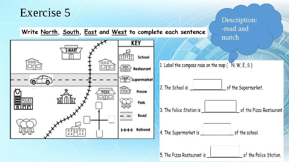 Exercise 5 Description: -read and match
