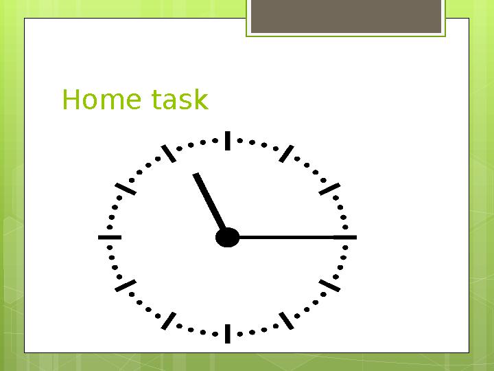 Home task