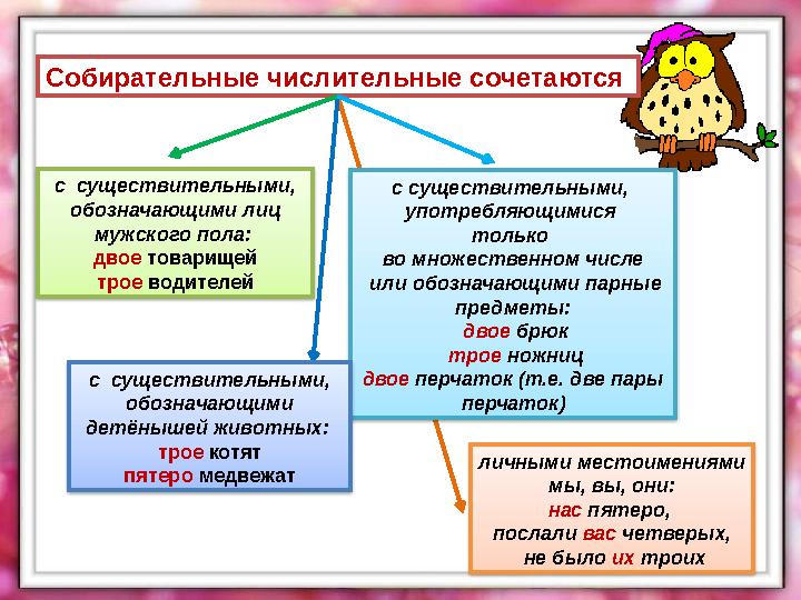 Собирательные числительные это пример