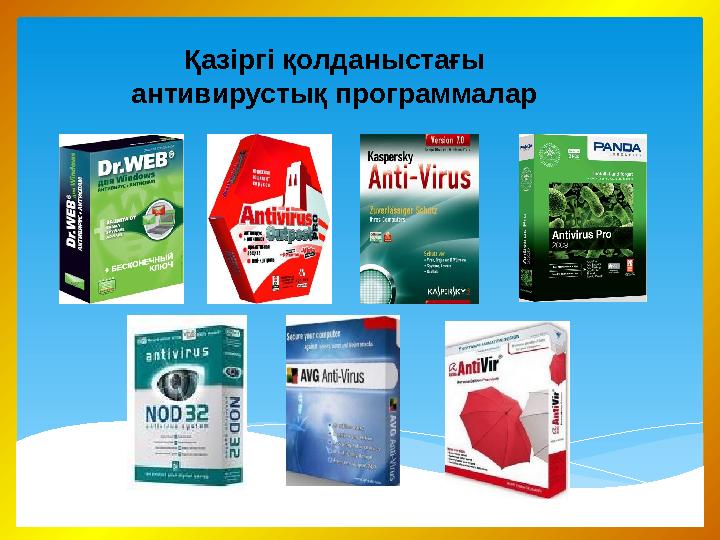 Қазіргі қолданыстағы антивирустық программалар