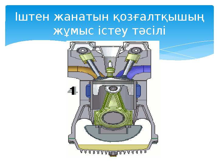 Іштен жанатын қозғалтқышың жұмыс істеу тәсілі