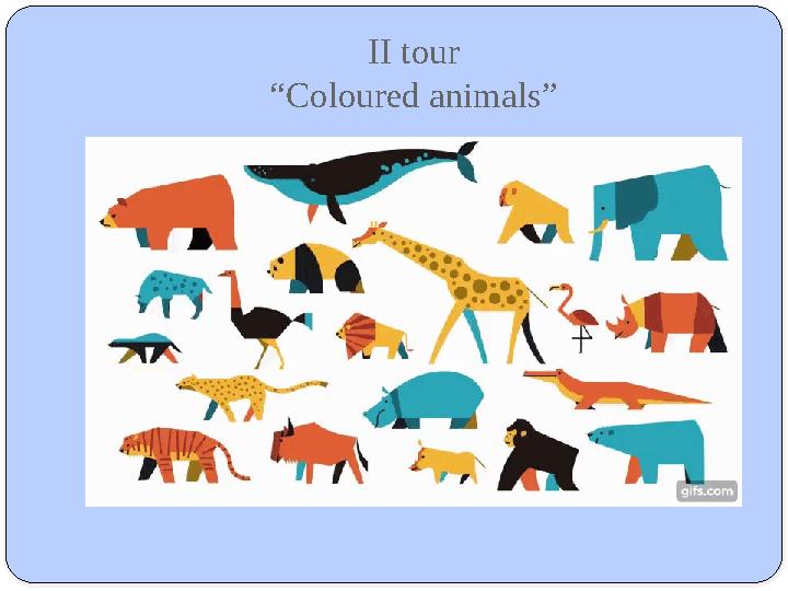 II tour “Coloured animals”