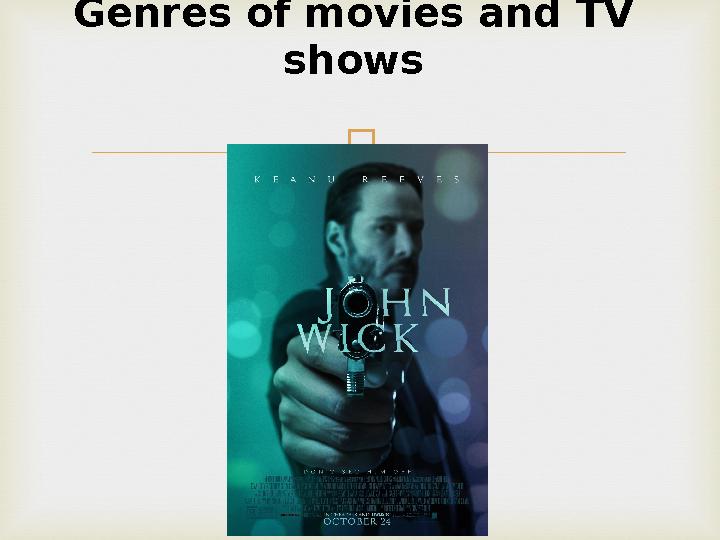 Genres of movies and TV shows