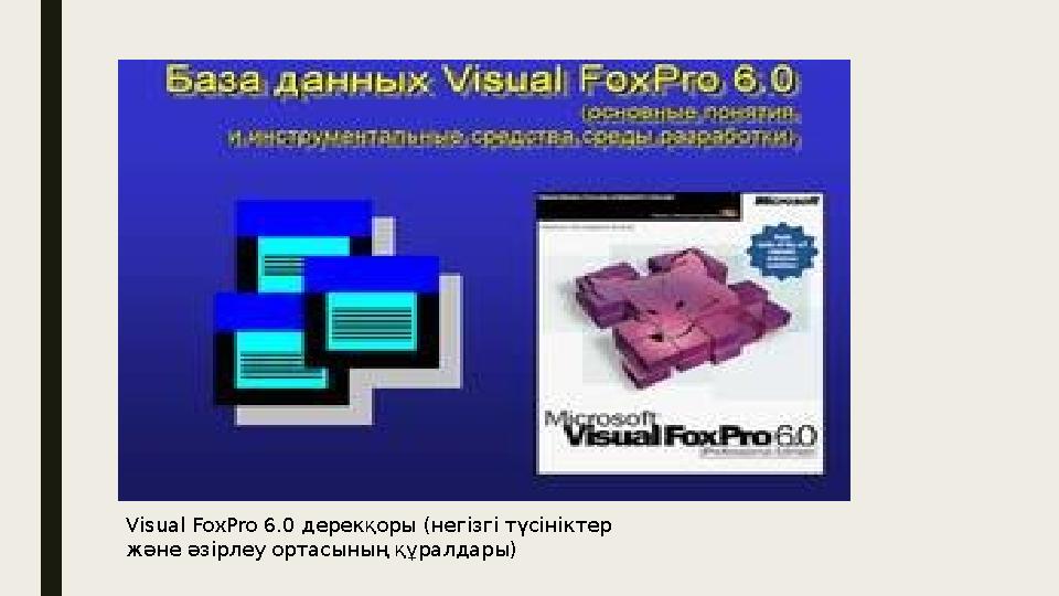 Visual FoxPro 6.0 дерекқоры (негізгі түсініктер және әзірлеу ортасының құралдары)