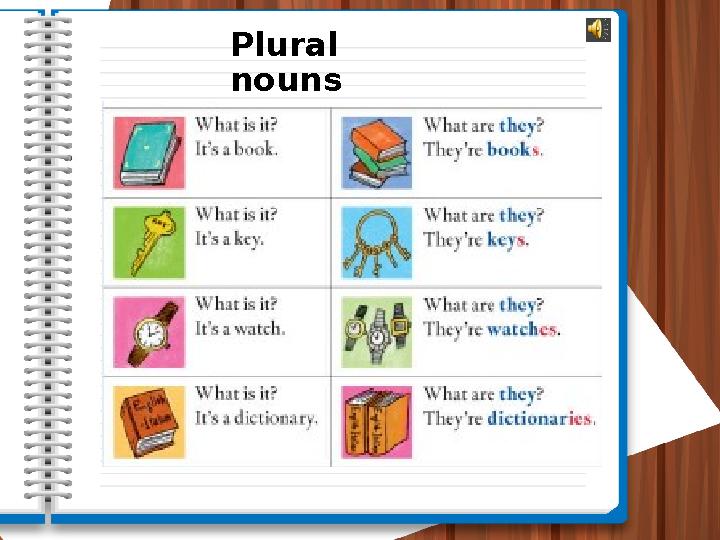 Plural nouns