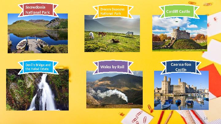 14Snowdonia National Park Brecon Beacons National Park Cardiff Castle Devil's Bridge and the Hafod Estate Wales by Rail Caern