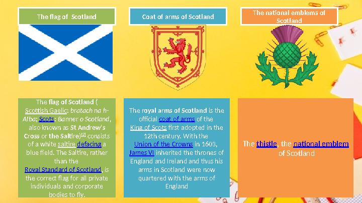 The flag of Scotland ( Scottish Gaelic : bratach na h- Alba ; Scots : Banner o Scotland , also known as St Andrew