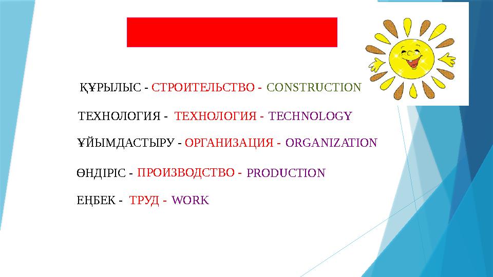 2.3 «ПОЛИГЛОТ» СТРОИТЕЛЬСТВО -ҚҰРЫЛЫС - CONSTRUCTION ТЕХНОЛОГИЯ - ТЕХНОЛОГИЯ - TECHNOLOGY ҰЙЫМДАСТЫРУ - ОРГАНИЗАЦИЯ - OR