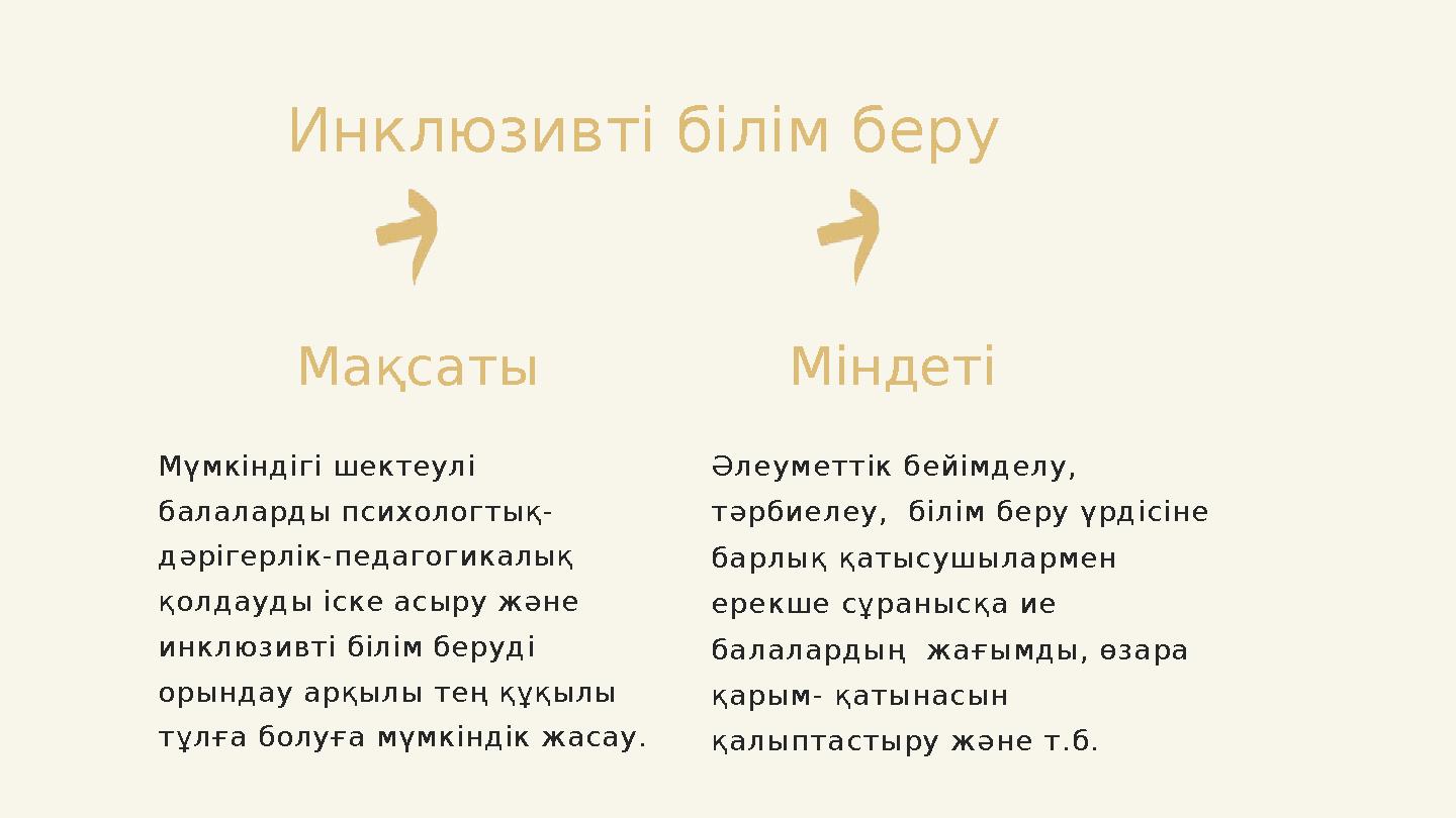 Инклюзивті білім беру Мүмкіндігі шектеулі балаларды психологтық- дәрігерлік-педагогикалық қолдауды іске асыру және инклюзивті