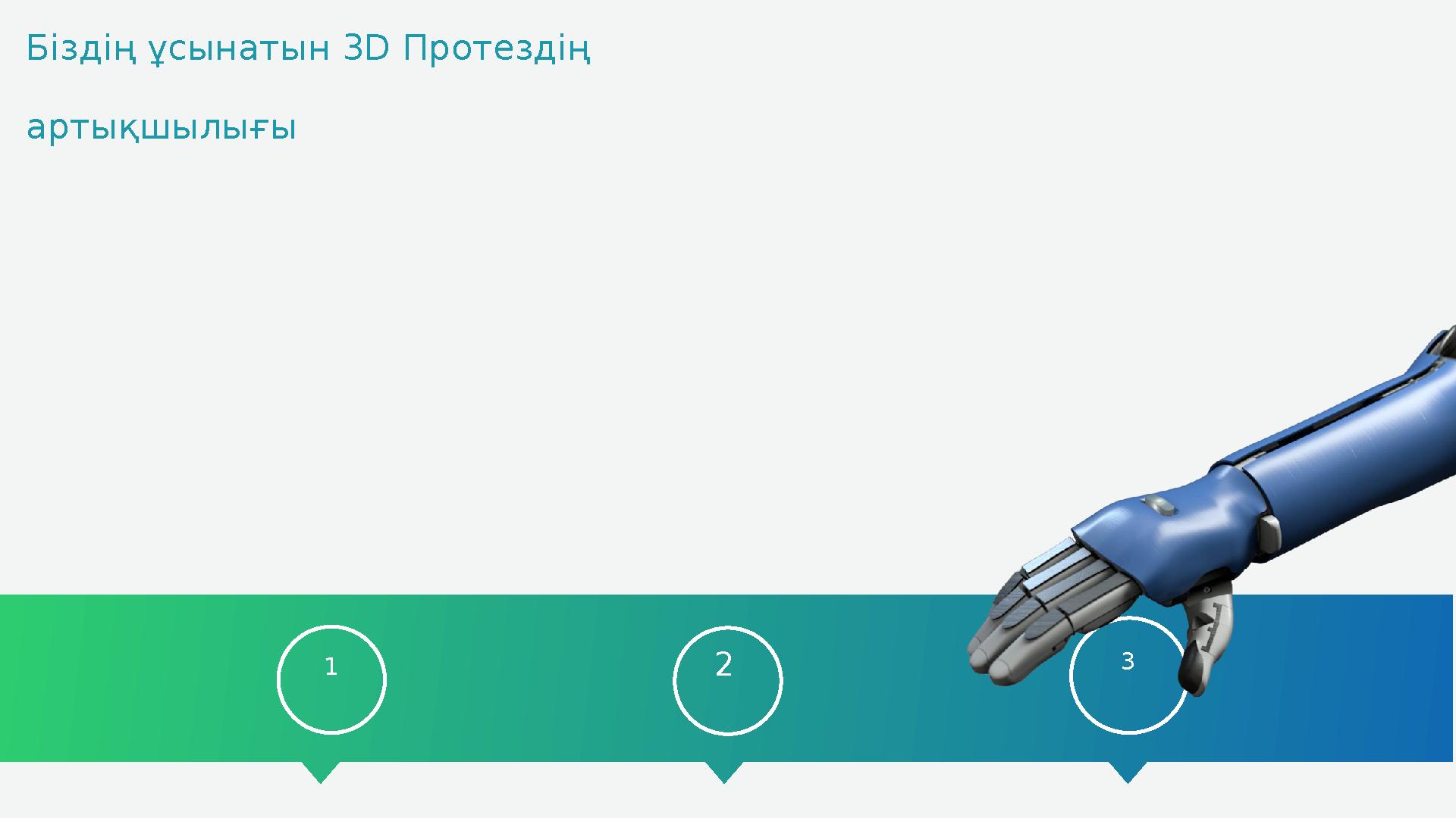1 2 3Біздің ұсынатын 3D Протездің артықшылығы