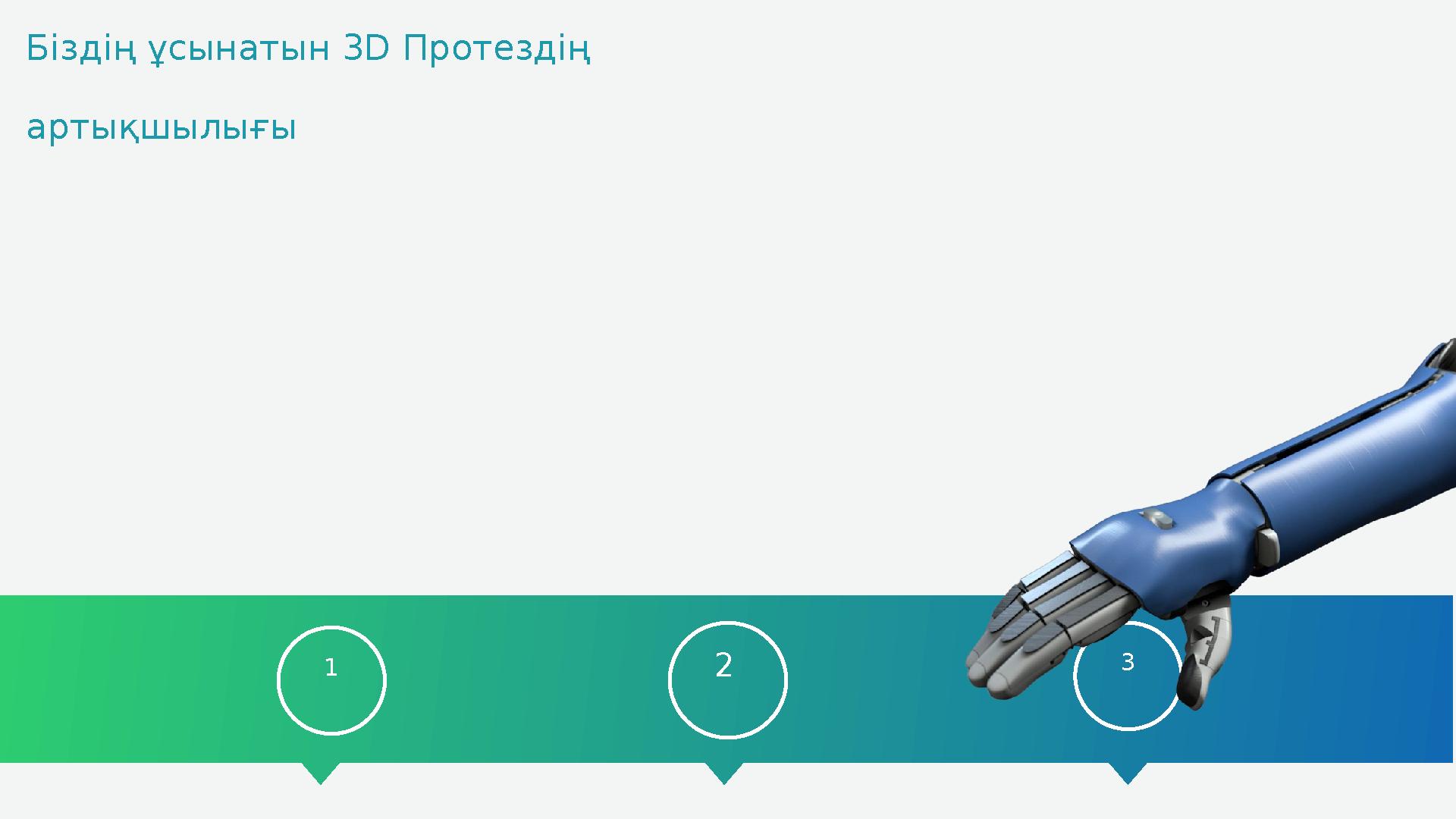 1 2 3Біздің ұсынатын 3D Протездің артықшылығы
