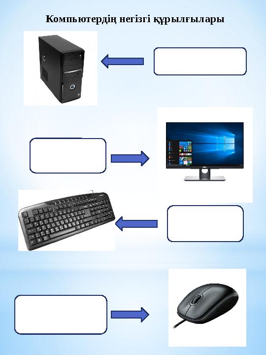 Компьютердің негізгі құрылғылары