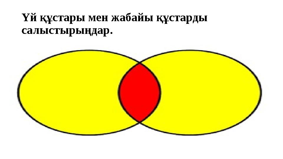 Үй құстары мен жабайы құстарды салыстырыңдар.