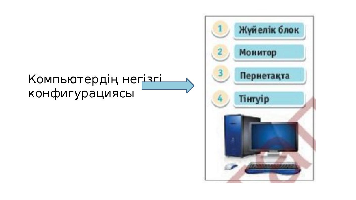 Компьютердің негізгі конфигурациясы