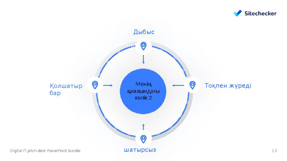 Digital IT pitch-deck PowerPoint bundle Тоқпен жүреді шатырсыз Дыбыс Менің қиялымдағы көлік 2 13Қолшатыр бар