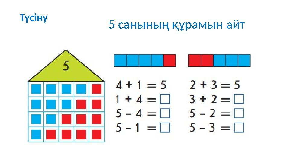 5 санының құрамын айтТүсіну