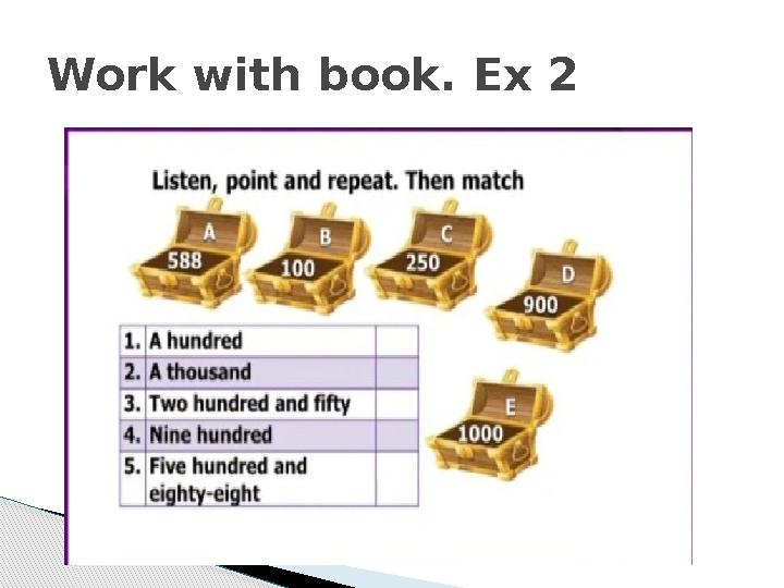 Work with book. Ex 2