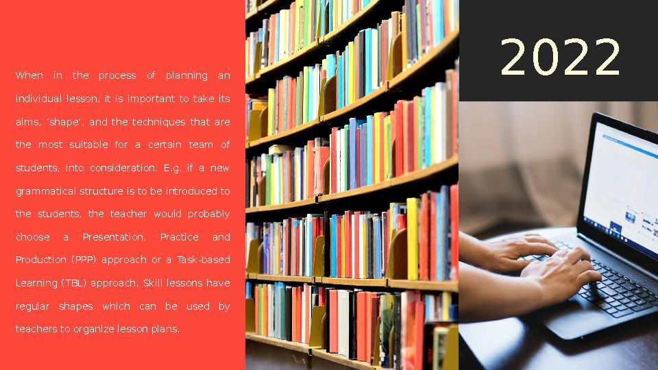 2022 When in the process of planning an individual lesson, it is important to take its aims, ‘shape’, and the