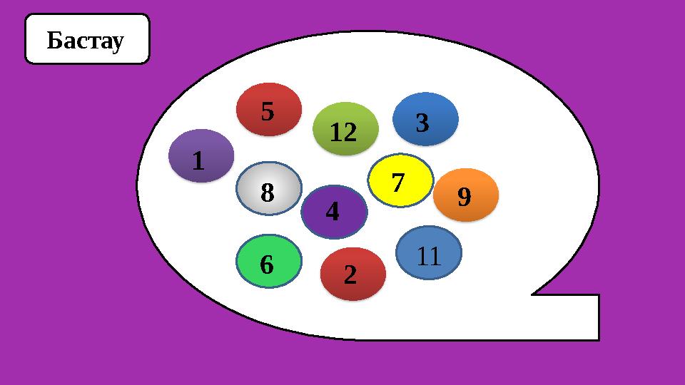 Бастау 5 12 11 98 7 6 4 3 21