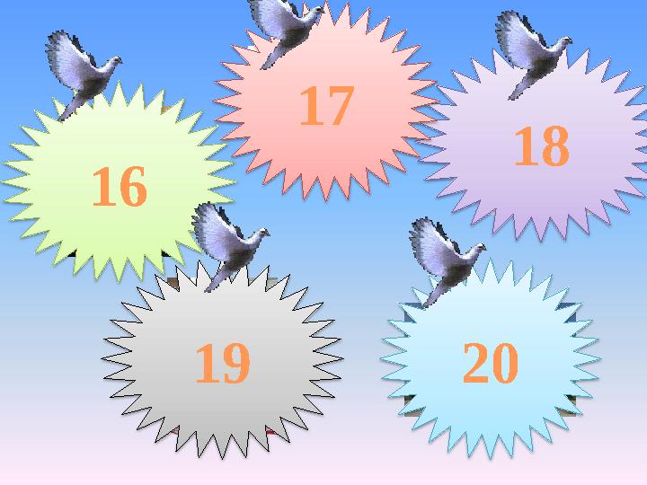 18 19 20 17 16