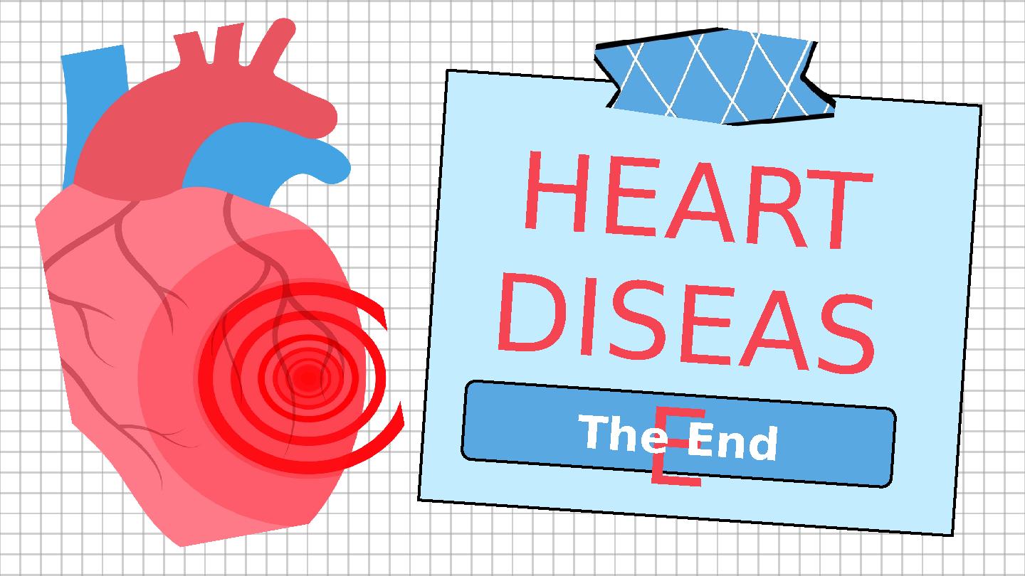 HEART DISEAS E The End HEART DISEAS E The End