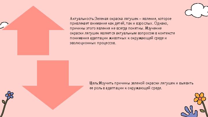 Актуальность:Зеленая окраска лягушек – явление, которое привлекает внимание как детей, так и взрослых. Однако, причины этого я