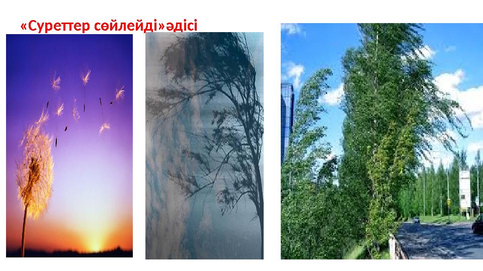 «Суреттер сөйлейді»әдісі