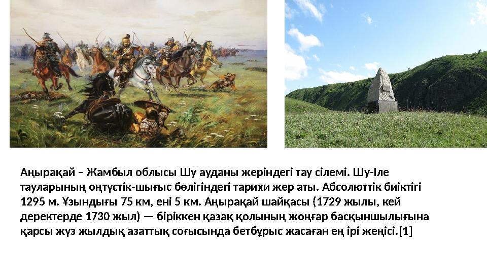 Аңырақай – Жамбыл облысы Шу ауданы жеріндегі тау сілемі. Шу-Іле тауларының оңтүстік-шығыс бөлігіндегі тарихи жер аты. Абсолютті