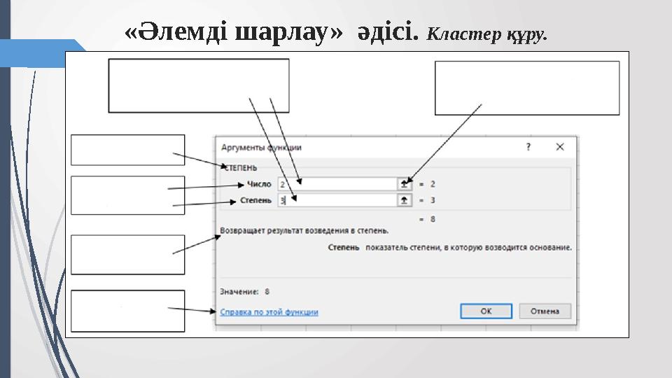 «Әлемді шарлау» әдісі. Кластер құру.