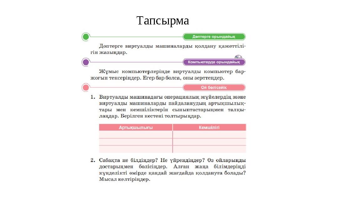 Тапсырма